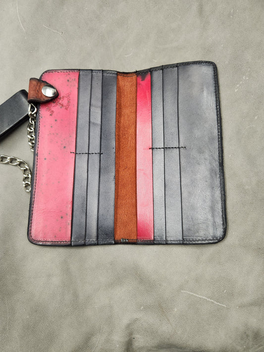 Oil Pull up Biker Wallet